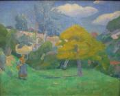 保罗 塞律西埃 : Breton woman going to the washing place